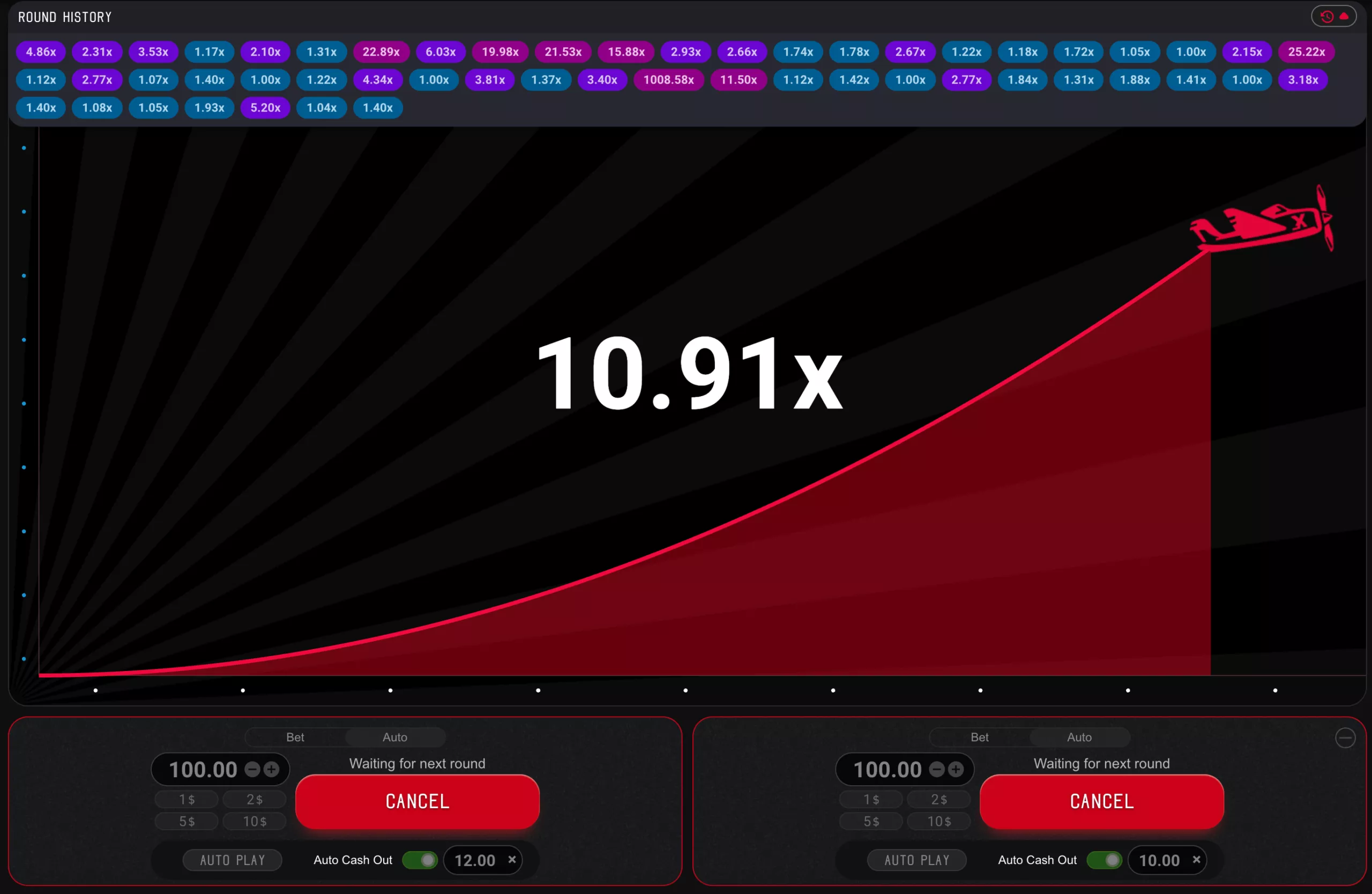 Aviator-crash game Bet10.91x