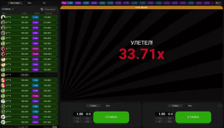 Aviator-crash game Bet33.71x Flew Away