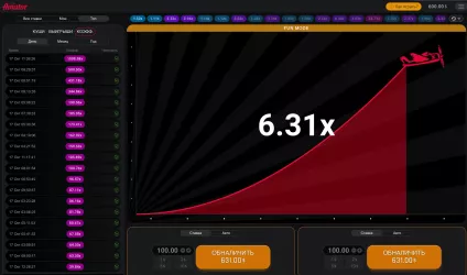 Aviator-crash game Bet6.31x Cashout